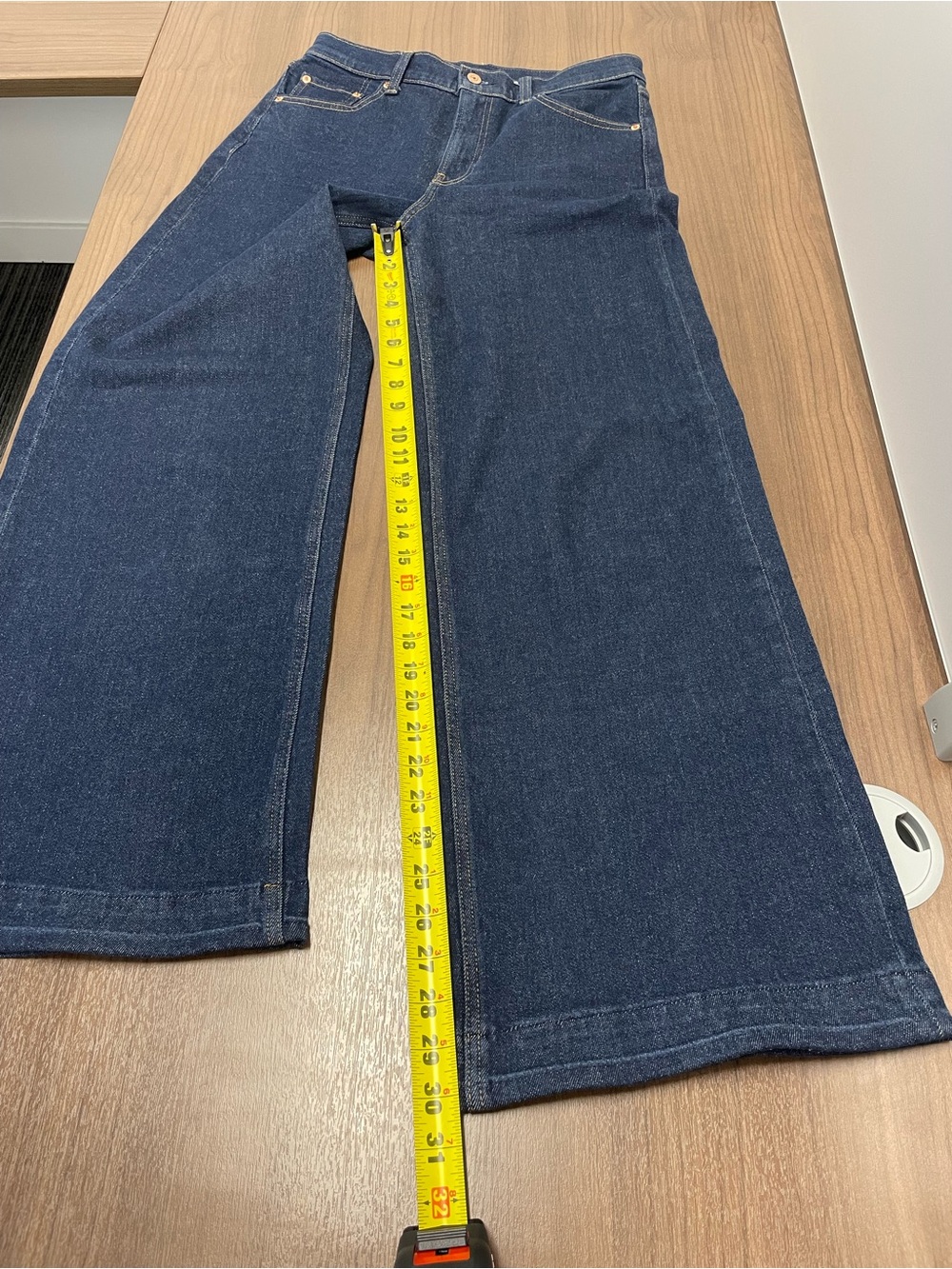 GAP High Rise Stride Wide-Leg Dark Blue Denim Jeans size 8 - Picture 3 of 10